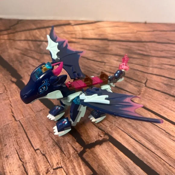 Lego Elves Rosalyns Helbredende‎ Fantasy Dragon Building Toy - Blue and Pink