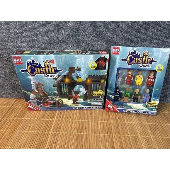 NEW 2 pk Castle Quest • Troll Fortress + 8 Collectible Figures‎