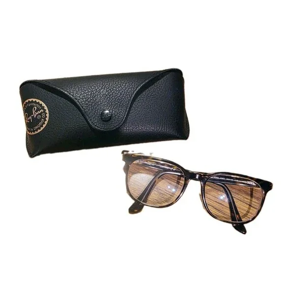 RAYBAN RB5369 52□18 145 Brown Summer Vacation Logo Eyeglasses & Case