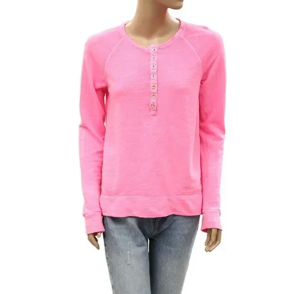 Lilly Pulitzer Leeson Pullover Sweatshirt Tunic Top Long Sleeve Cotton S 288092