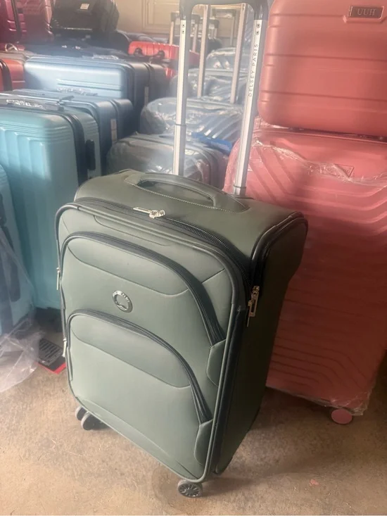 Delsey dark Green  waterproof Carry-On Luggage