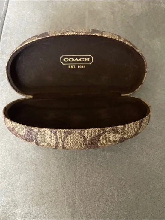 Coach Brown  Sunglasses Case