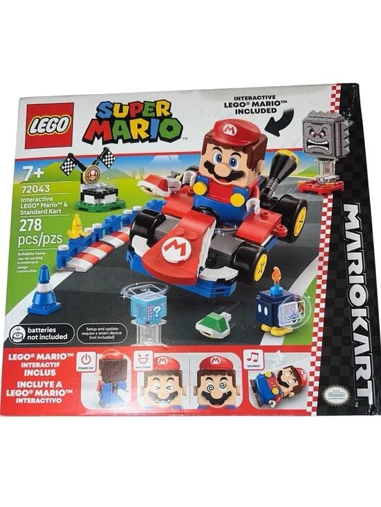 LEGO Super Mario: Mario Kart - Interactive LEGO Mario Kart 72043 NEW Damaged Box