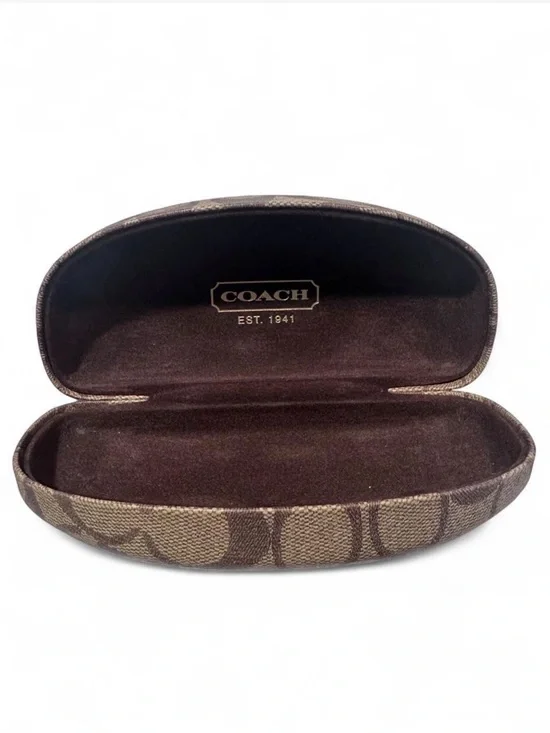 Coach Sunglasses Case in Brown Signature Canvas GUC