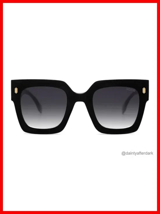 Vintage Oversized Square Sunglasses with UV400 Protection