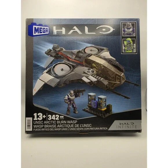 MEGA Halo Infinite UNSC Arctic Burn Wasp 342-Piece Building Set HXL04 13+