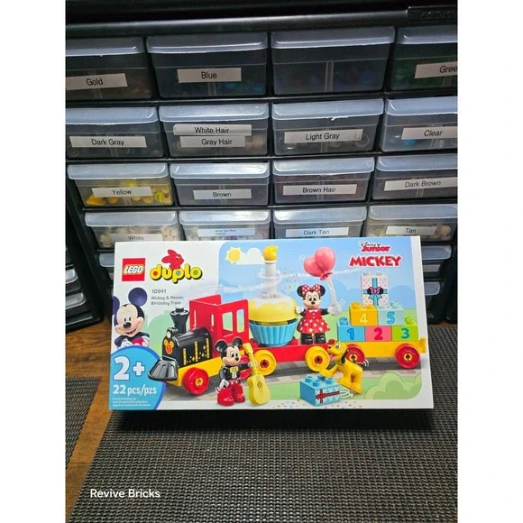 New LEGO DUPLO Disney Mickey & Minnie Birthday  10941 Building Toy (22‎ PCS) New