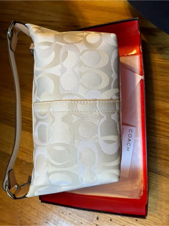 COACH Signature Mini SoHo hobo shoulder bag