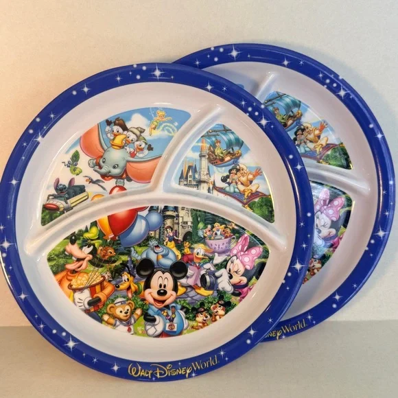 Walt Disney World Parks Souvenir Divided Plate 10