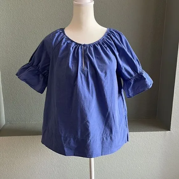 Ann Taylor Petites Cotton Blouse Top