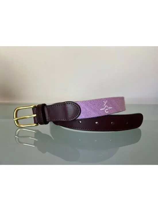 Tucker Blair Yellowstone Club YC Big Sky Montana kids S needlepoint belt golf