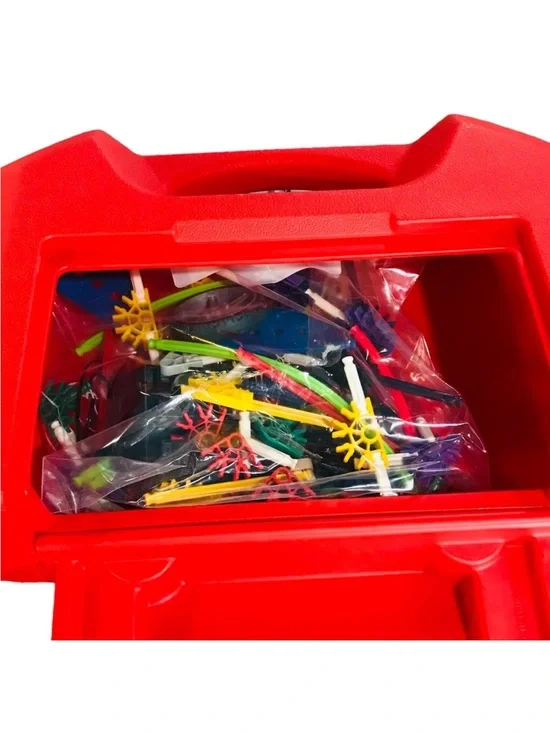 KNex Red Hard Storage Carry Case W/ KNex Pieces Set