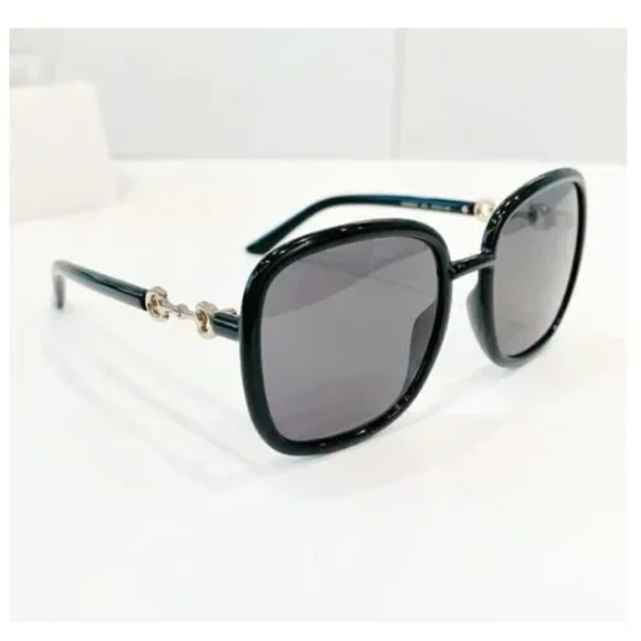 NWT Gucci GG0893S-001 Black Oversized 57mm Sunglasses