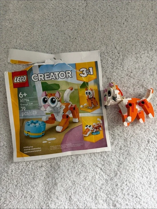 LEGO Creator Orange and White Cat Building Set