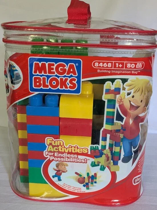Bag of Mega Bloks Big Building Bloks for Ages 1 & up