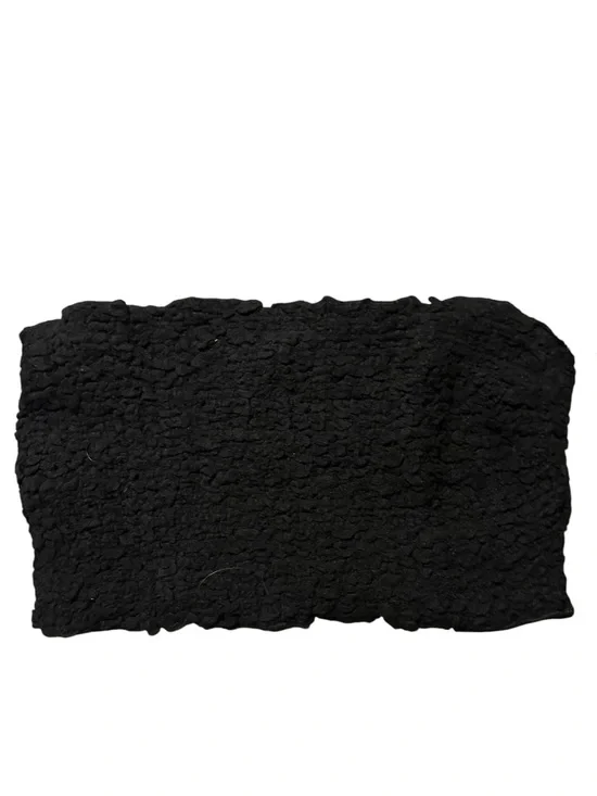 Free People Black Smocked Strapless Tube