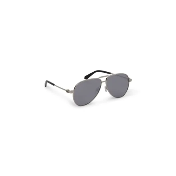 NWT Off-White Ruston Silver Aviator 62mm Sunglasses