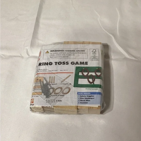Home Depot Kids Workshop Football Ring Toss Game