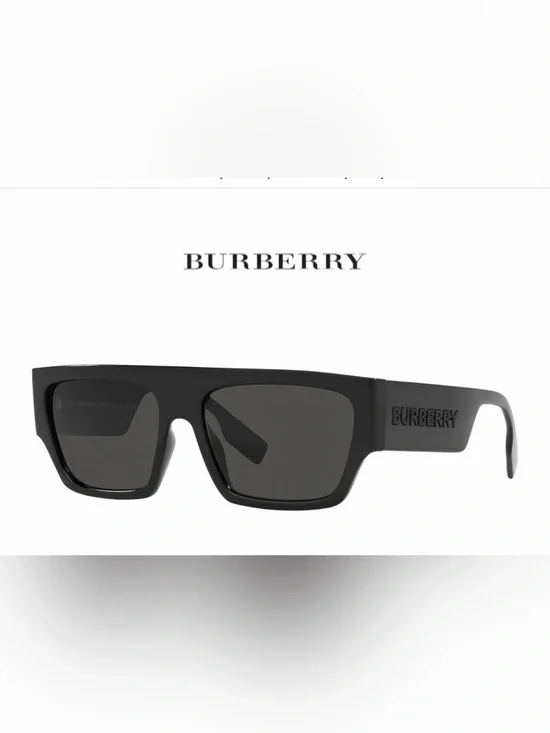 Burberry Black Rectangular Sunglasses
