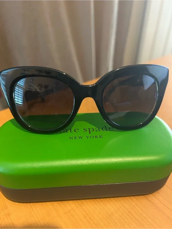 Kate Spade BELAH/S/US 80790 Black Cat-Eye Sunglasses NEW