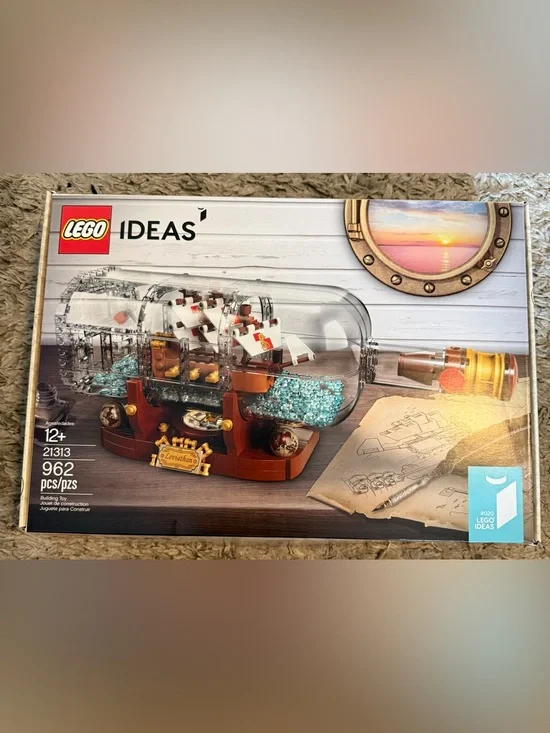 LEGO IDEAS 21313 Ship in a Bottle Great Used Condition