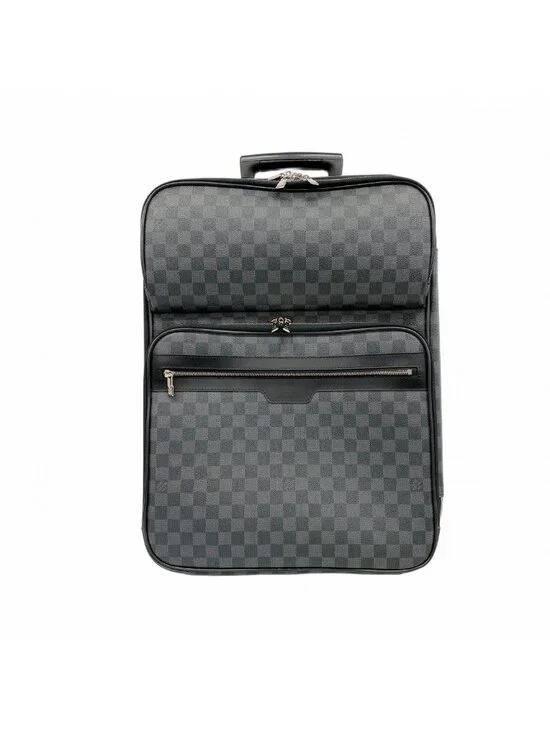 Louis Vuitton Travel Bag Damier Graphite Pegase 55 Business Black