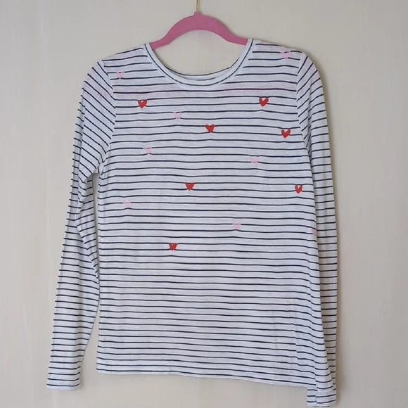 Loft Cotton Top Small Black And White