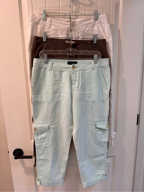 Set of 3 Banana Republic Cargo Capri Pants