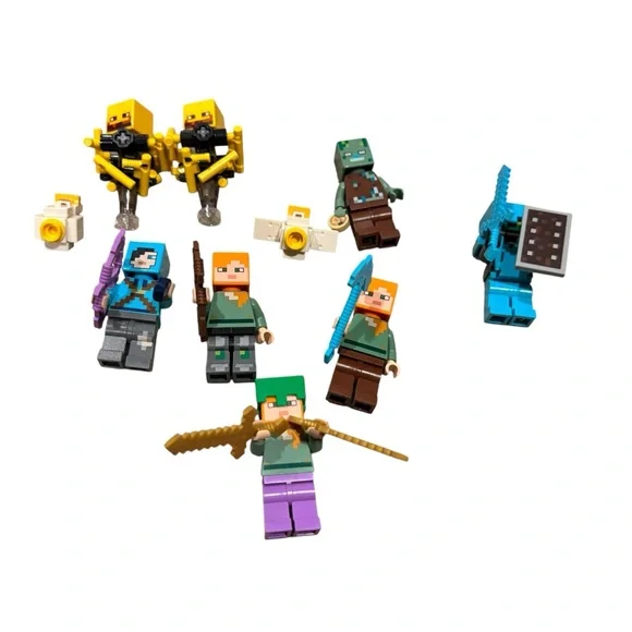 Lot of‎ 10 Lego Minecraft Mini Figures