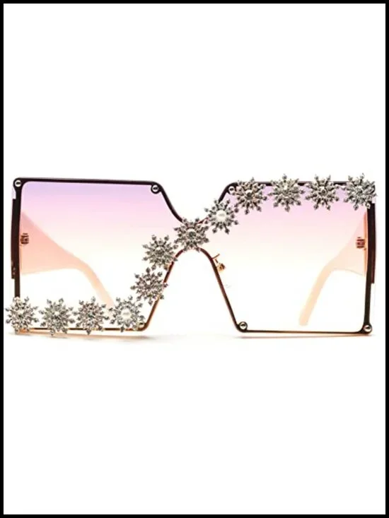 Vintage Oversized Shield Sunglasses UV400 Protection