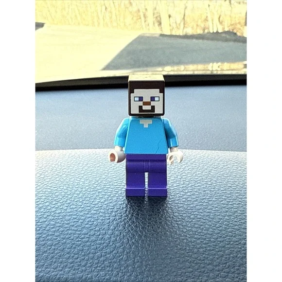 LEGO STEVE Dark Purple Legs Minecraft Minifigure min009‎
