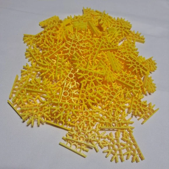 K'NEX Yellow‎ 5-Way Connectors Bulk Lot of 140 Replacement Building Parts STEM