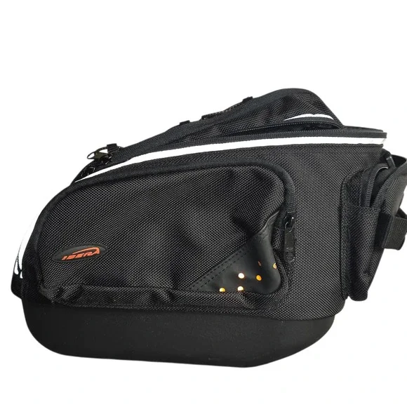 IBERA Black Bicycle‎ Saddle Bag Trunk Bag Pannier Cycling Storage