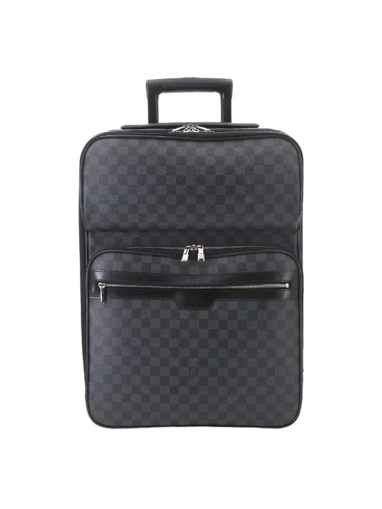 Louis Vuitton Damier Graphite Pegase Business 55 Carry Bag Suitcase Black