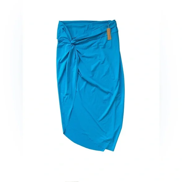 Skims Swim Sarong Skirt Coverup - Turquoise Plus Size 4X