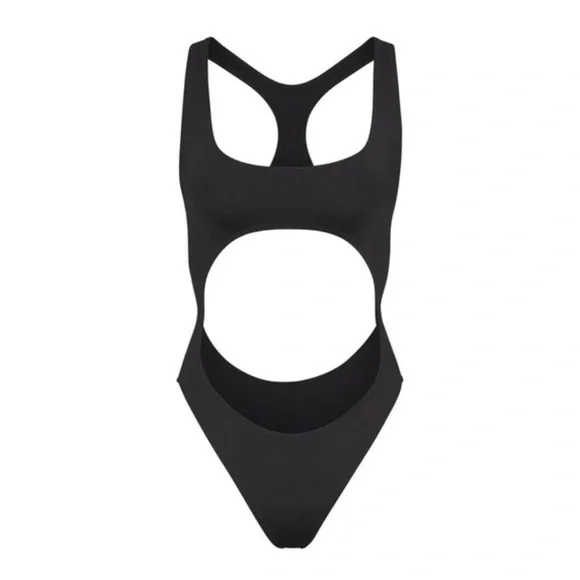 Skims Monokini Swimsuit Size XL New With Tags in Color Onyx