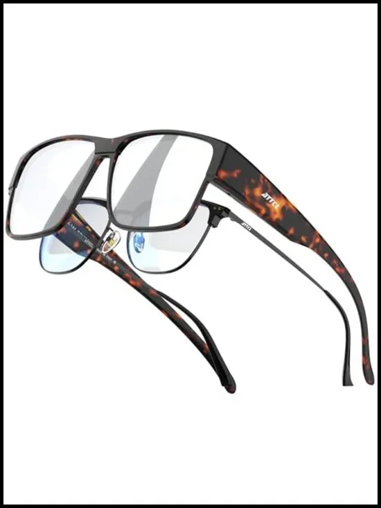 Polarized Fit Over Sunglasses Oversized Square UV400 Driving Fishing TR90 Frame