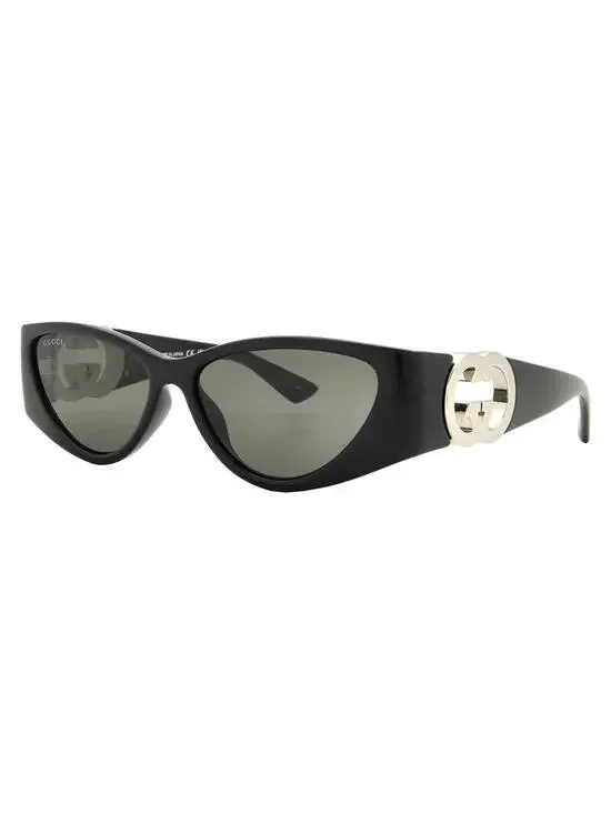 Gucci Grey Cat Eye Ladies Sunglasses 55 #265147G18B