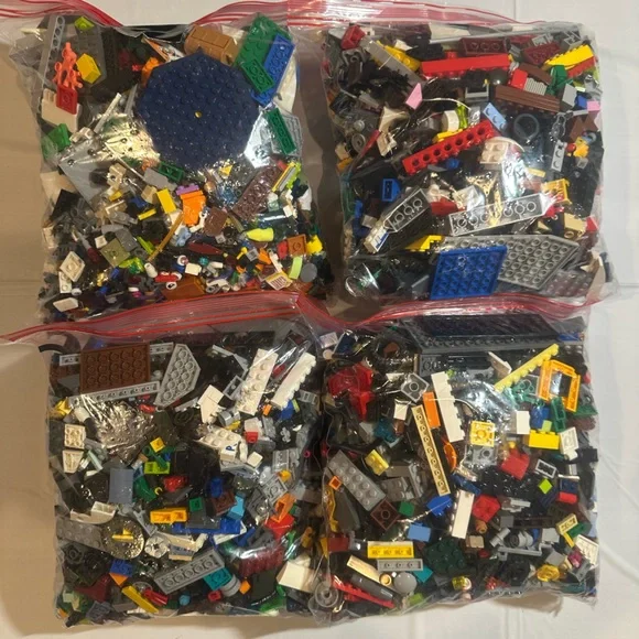 10.5 LB Bulk LEGO Mixed Building Pieces Lot