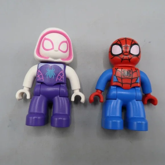 Duplo Figure Marvel Ghost White Spidey & Comic Spiderman Mini Figures