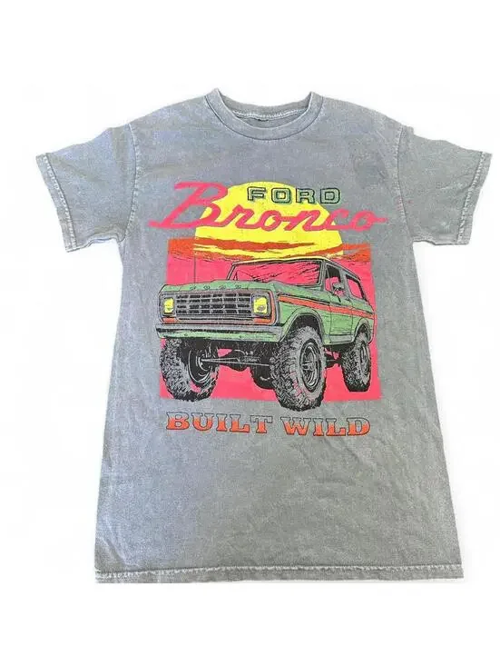 Ford Bronco Built Wild T-Shirt Size S