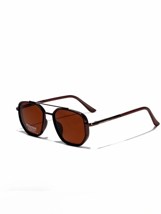 Polarized Brown Women’s Sunglasses - Classic Square Frame