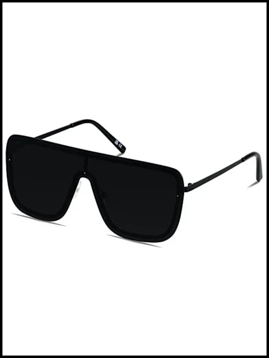 Rimless Oversized Square Sunglasses UV400 Shield Frameless Sun Glasses