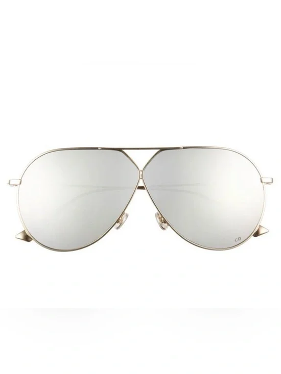 Christian DIOR Aviator Metal Frame Sunglasses in Silver