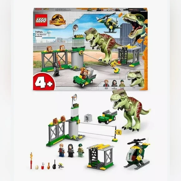 Lego 76944 T. Rex Dinosaur Breakout Jurassic World Dominion NWT