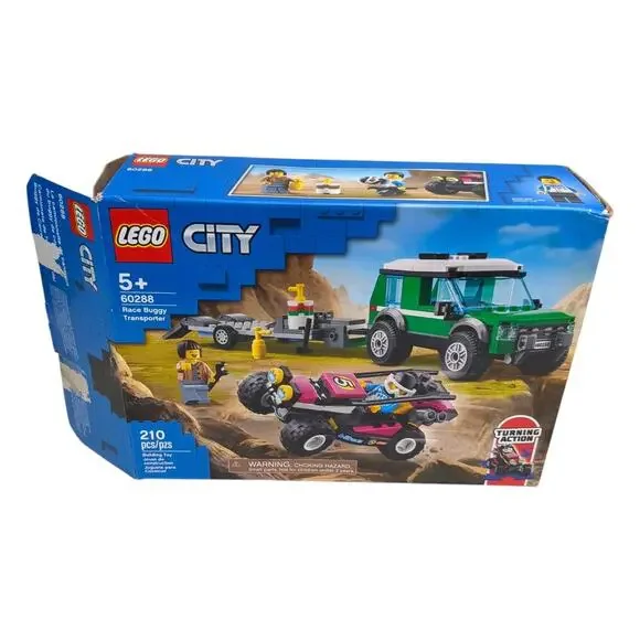 LEGO 60288 CITY Race Buggy Transporter Retired 99% Complete 2/3 Packages Sealed