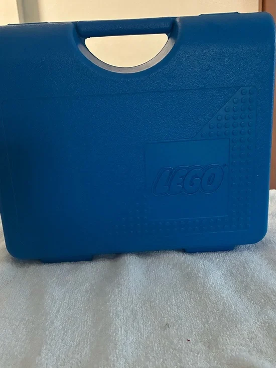 Lego Blue Plastic Carrying Case with Handle