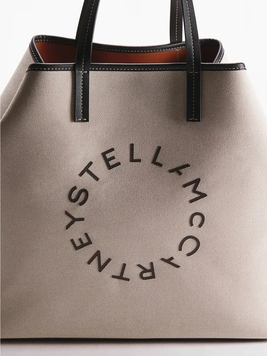 Stella McCartney H&M Beige Tote with Black pouch NWT