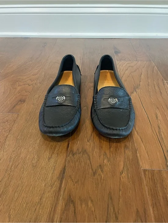 Coach Black Leather Nicola Loafers