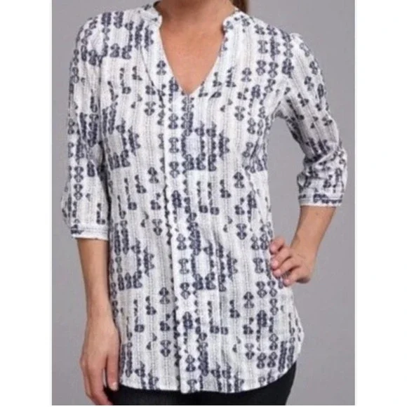 Patagonia Sedum Pullover Tunic Blouse Organic Cotton‎ Lightweight Women's Sz 2